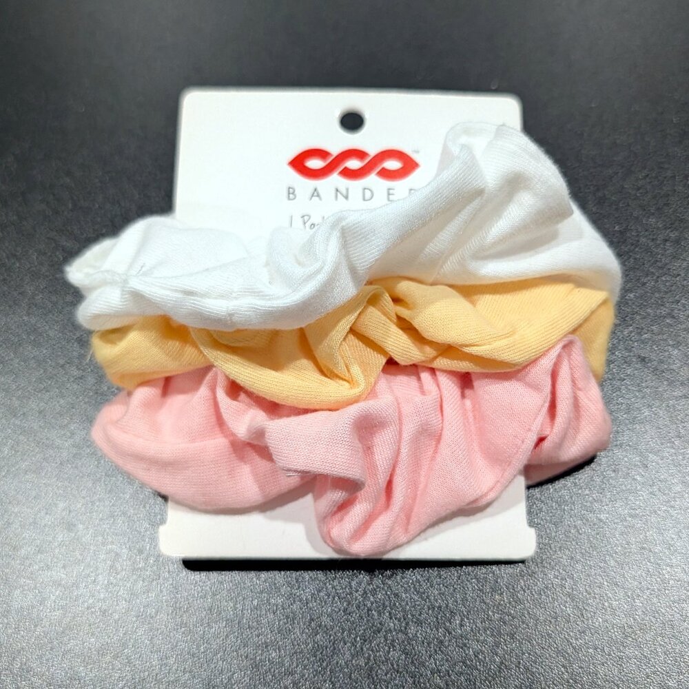 NEW Banded Scrunchies, 3-pack - Picture 2 of 3